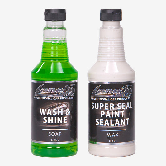 Car Wash Soap & Paint Sealant Sealer Wax Kit